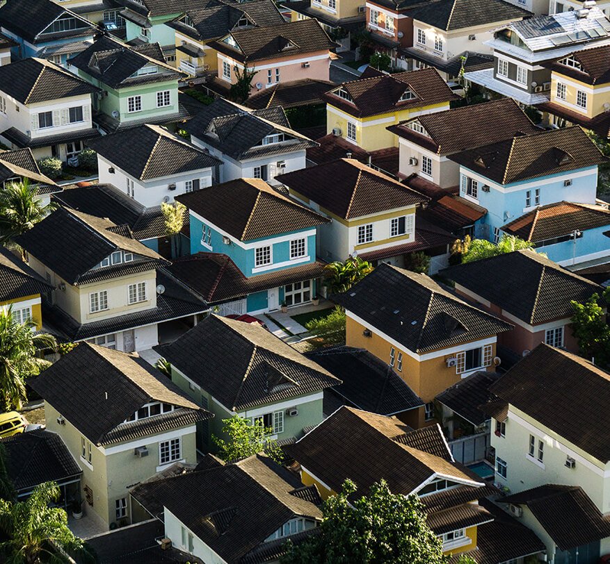 Rows of houses