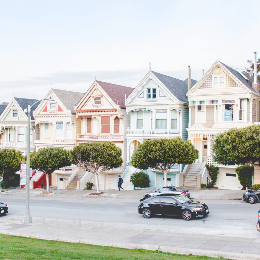 A row of houses